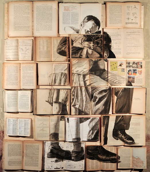 13 Beautiful Collages Made From Old Books